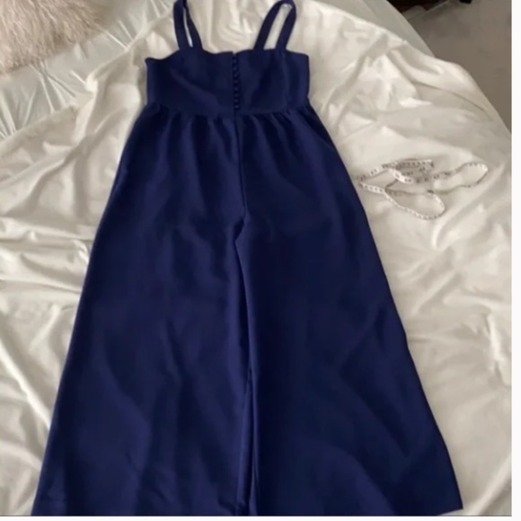 Madewell Smocked Button-Front Crop Jumpsuit - Picture 6 of 11